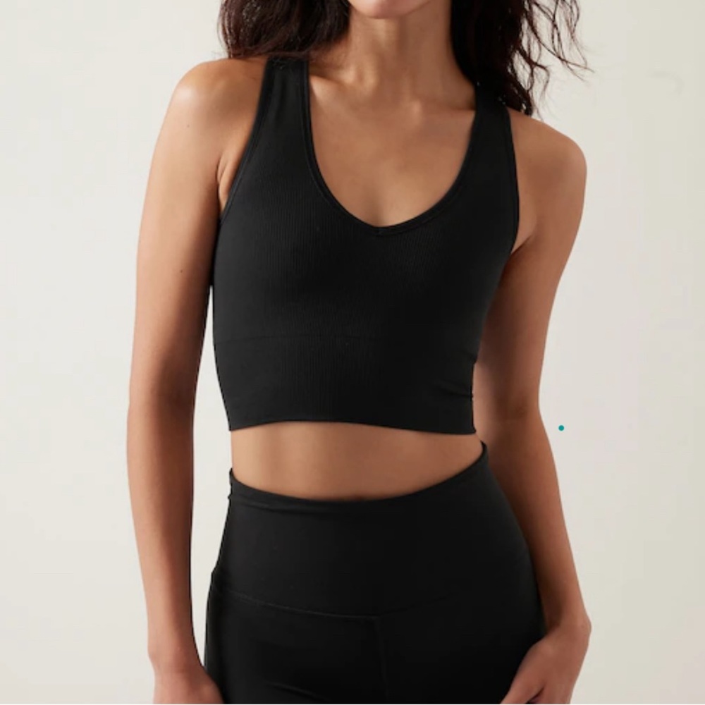 ATHLETA NWT! Aurora Seamless Crop Ribbed Tank